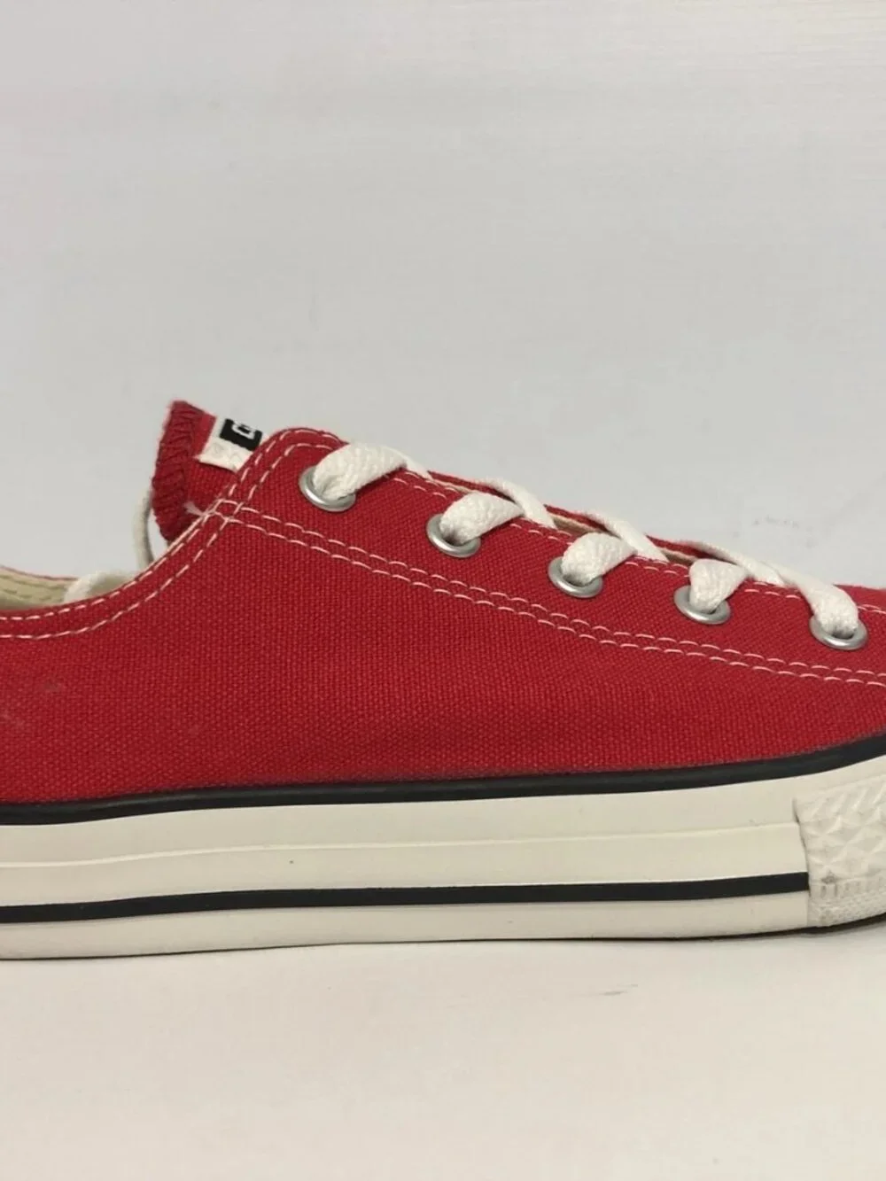 Converse CTAS Red Lace Up Canvas Sneakers 3J236 Sz Youth Unisex 3 EUR 35
